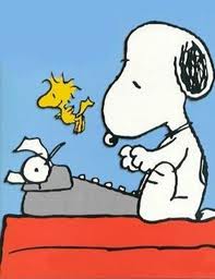 Snoopy Writing His Novel